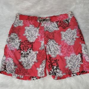 Thomas Dean Swimming Trunks, Fuchsia with Other Design, Lg